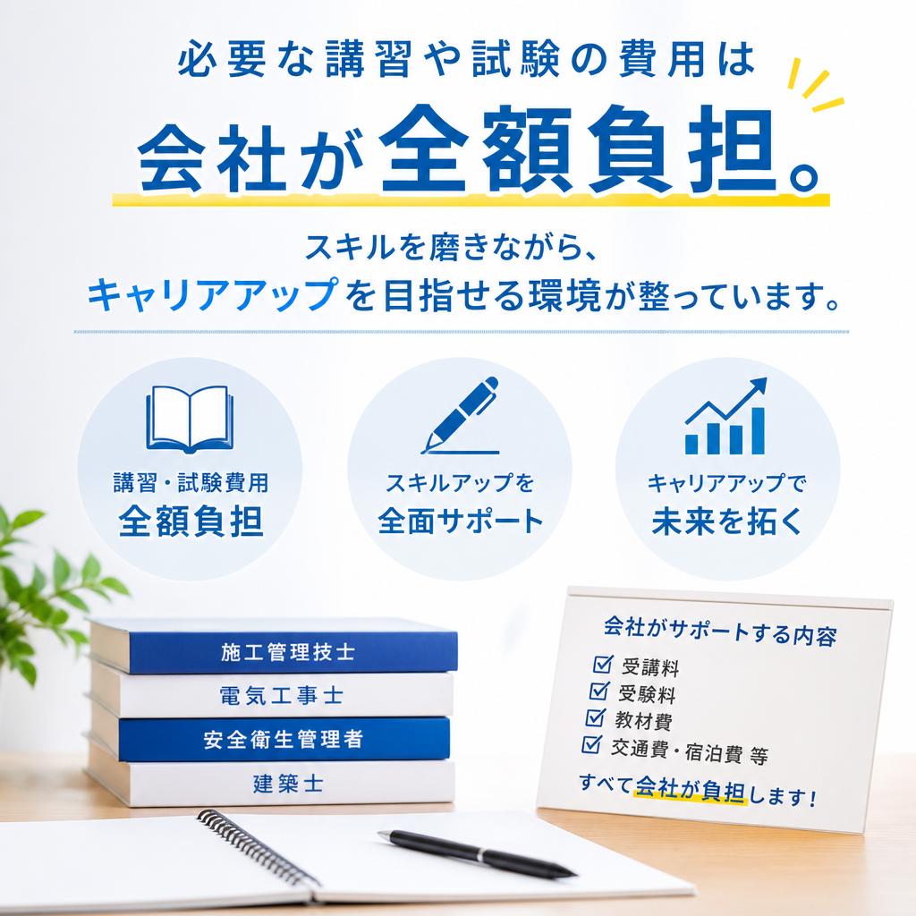 資格取得支援でさらにステップアップ